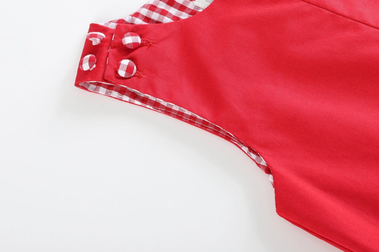 Red Gingham Trim JonJon