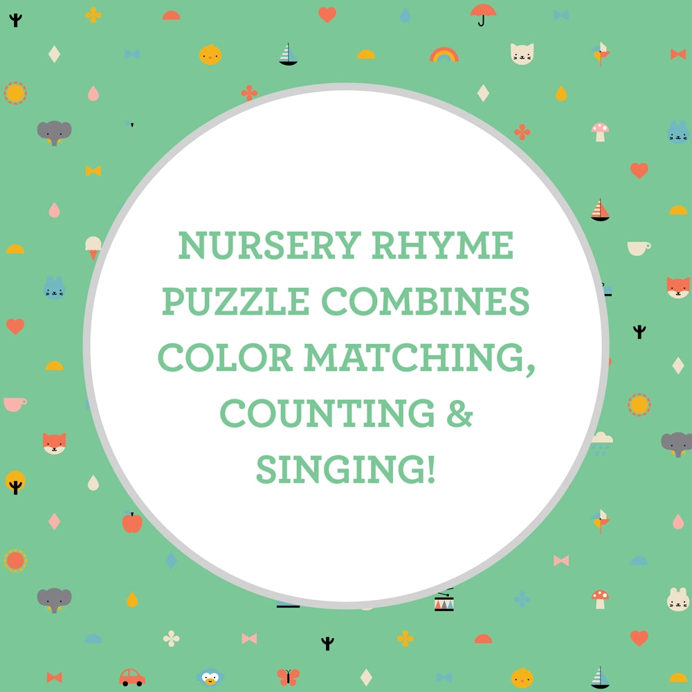 Nursery Counting Puzzle: Five Little Speckled Frogs