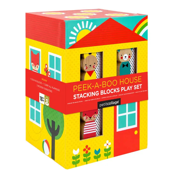 Peek-A-Boo House Stacking Blocks