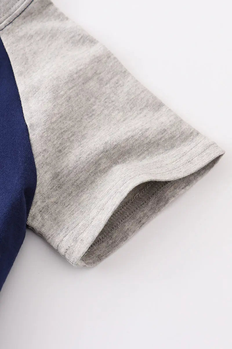 Navy Golf Embroidery Tee