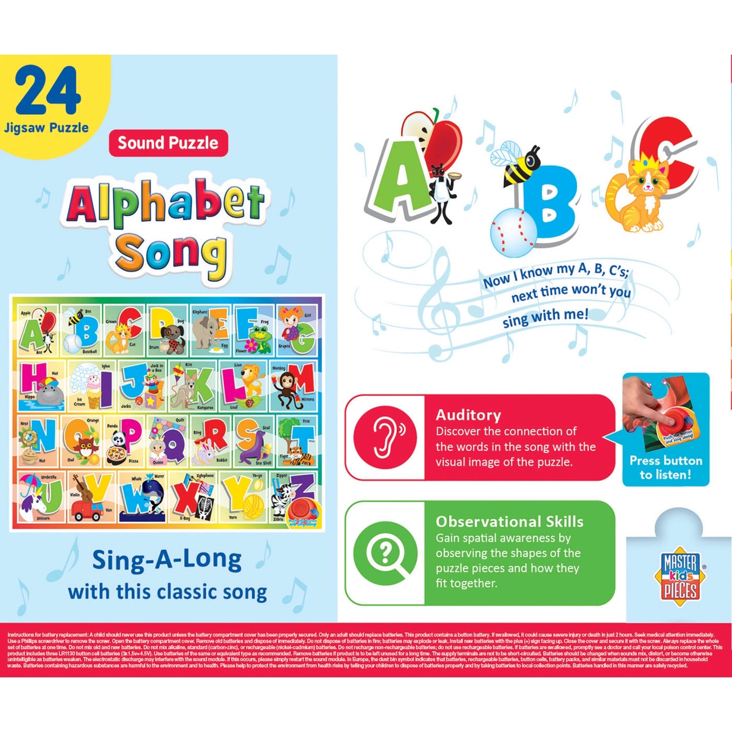 Alphabet Musical Floor Puzzle