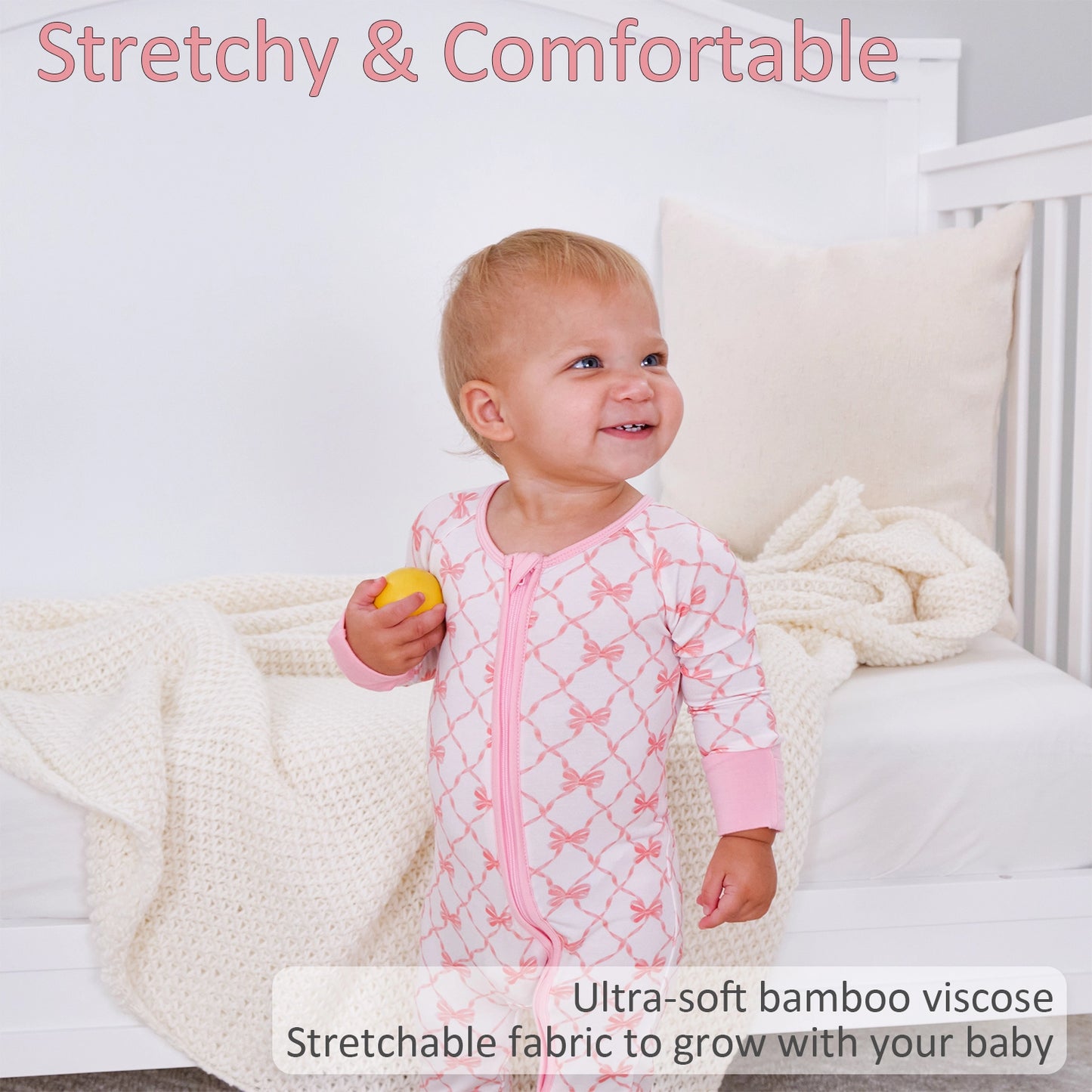 Pink Bows Bamboo Sleeper