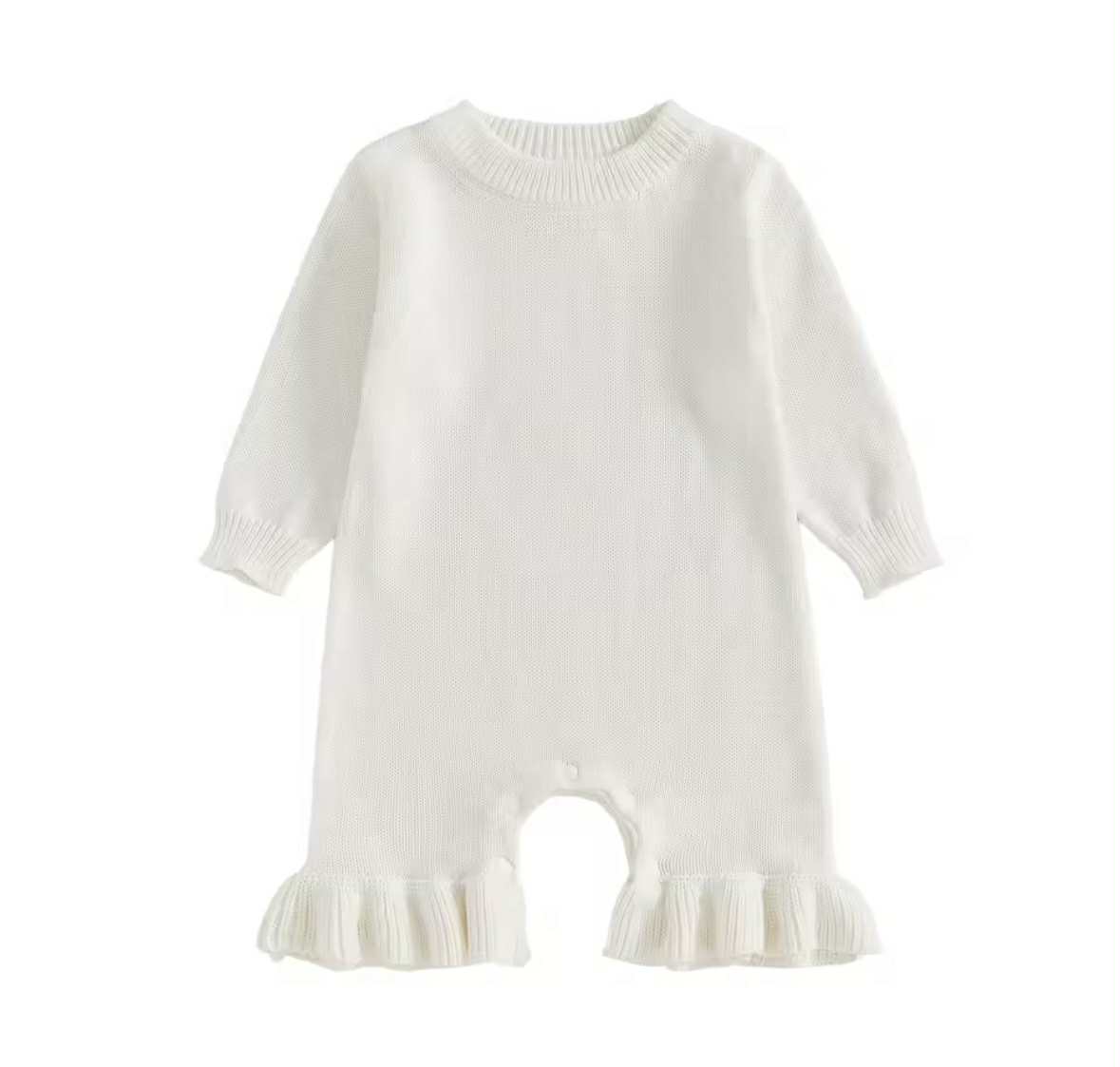 Knit Ruffle Romper