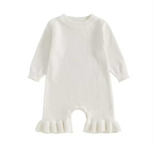 Knit Ruffle Romper