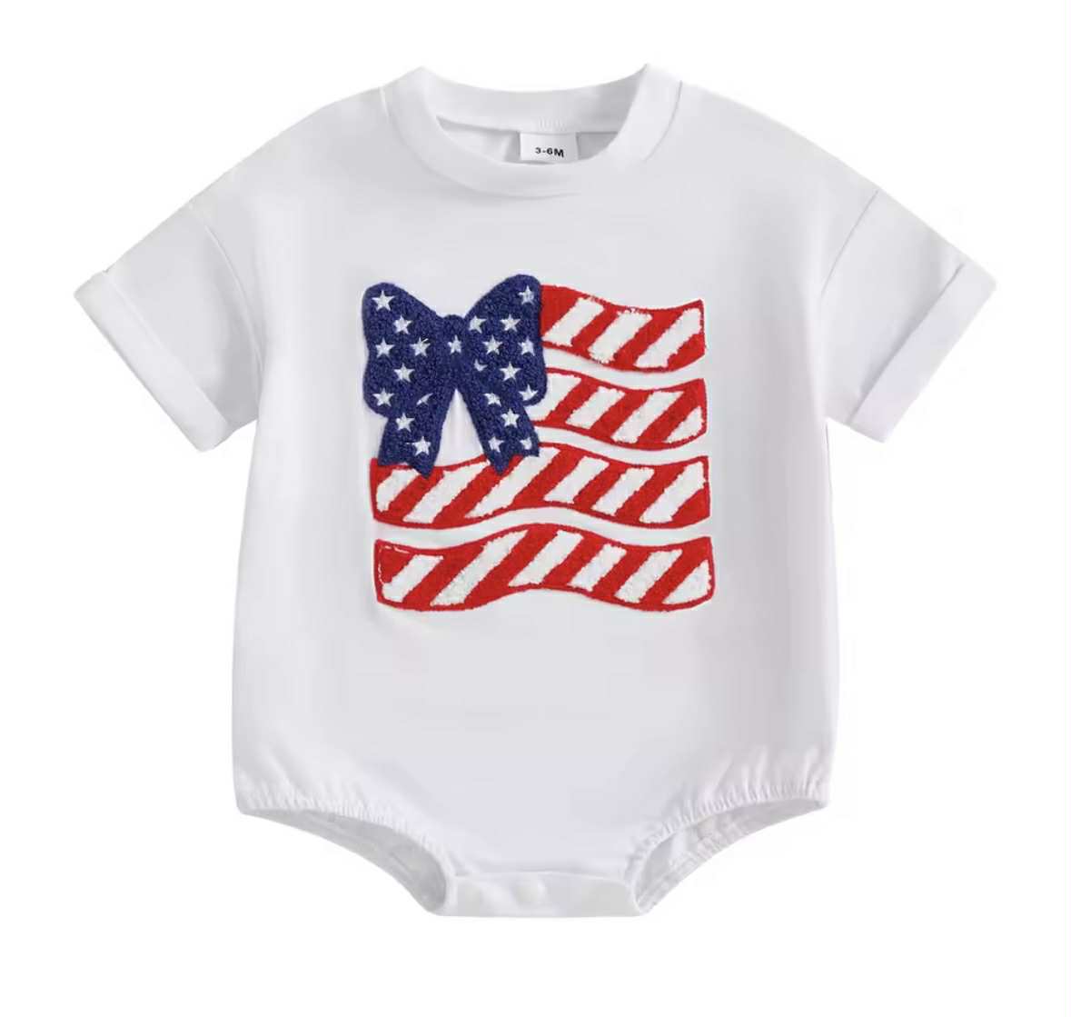 USA Flag Bubble Tee