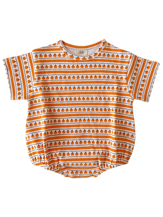 Pumpkin Stripe Bubble Tee
