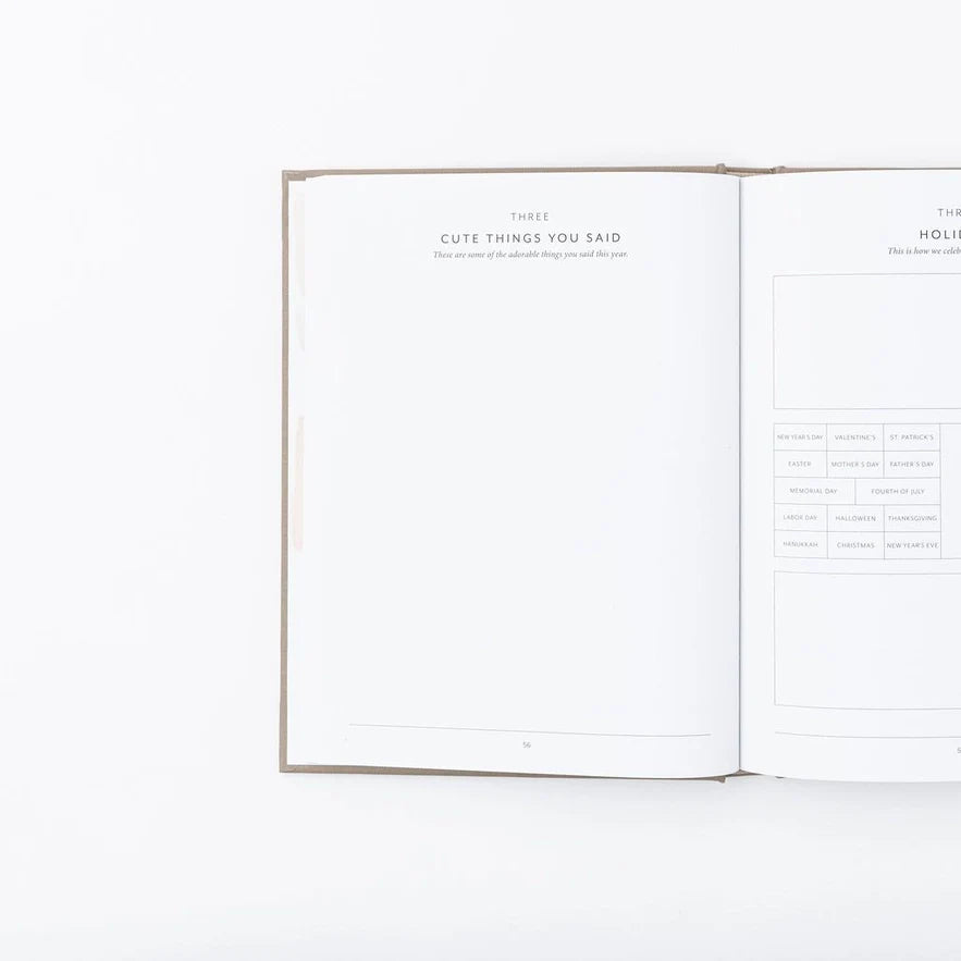 'Childhood, A History' Keepsake Book