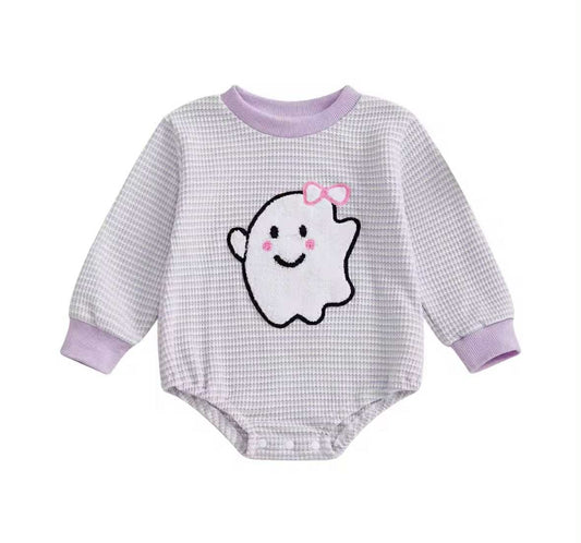Waffle Knit Ghost LS Bubble