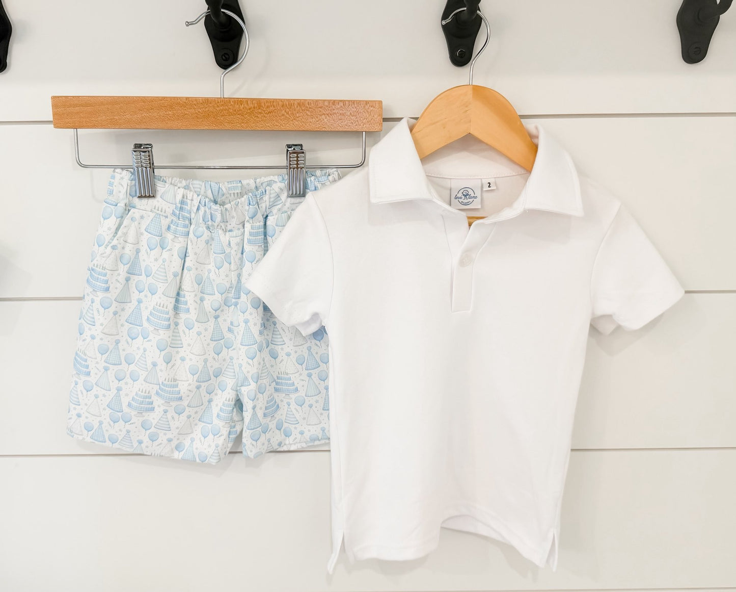 Blue Birthday Polo Set