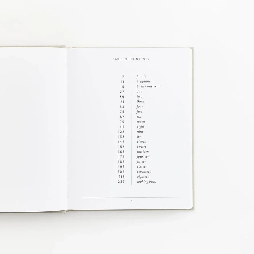 'Childhood, A History' Keepsake Book