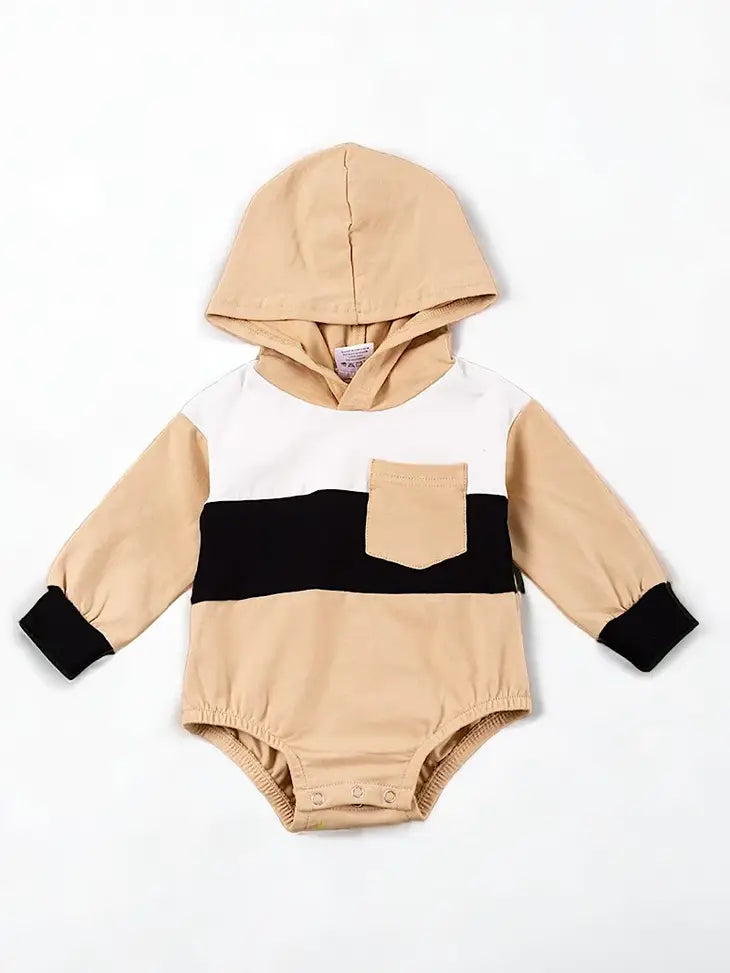 Colorblock Hooded Onsie