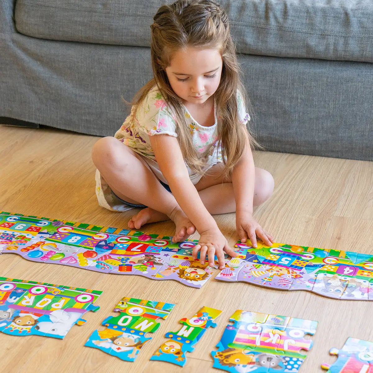 Puzzle Doubles! Giant ABC & 123 Train