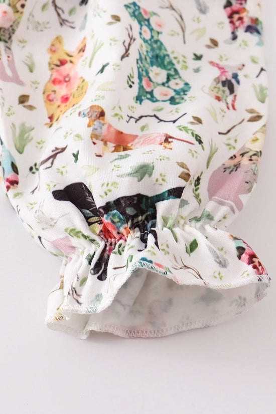Puppy Print Ruffle Set