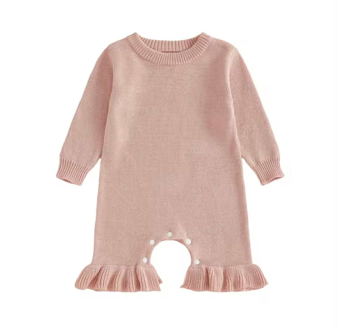 Knit Ruffle Romper