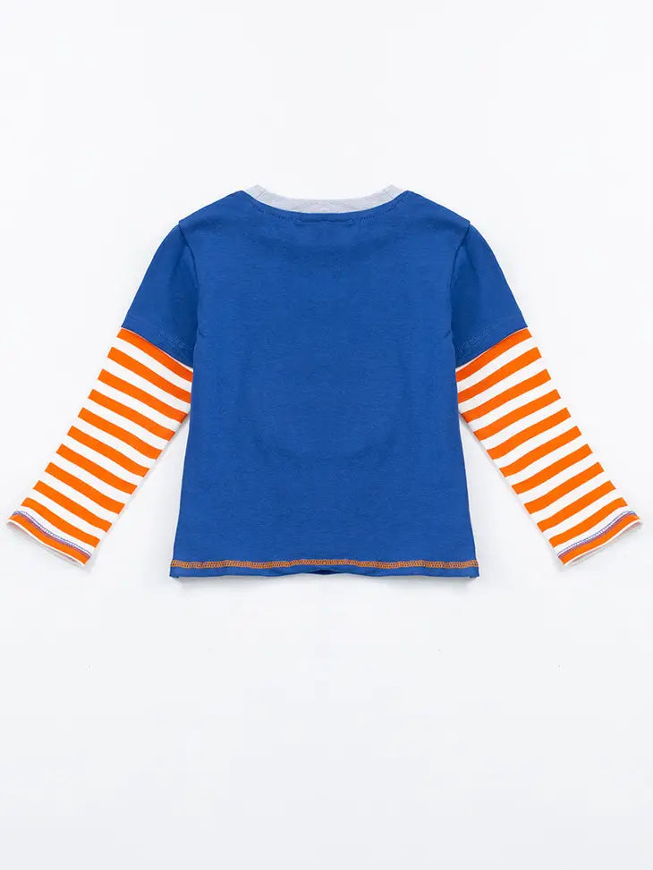 Pumpkin Ghost Applique Top
