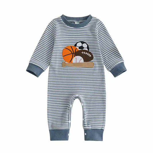 LS Waffle Sports Romper