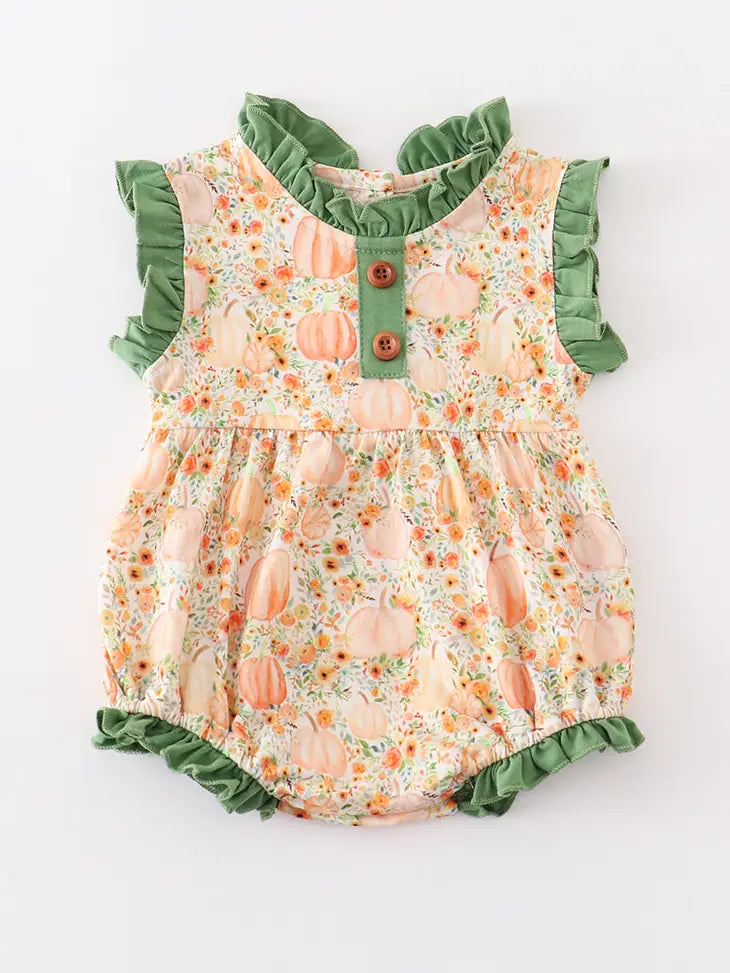 Green Ruffle Pumpkin Bubble