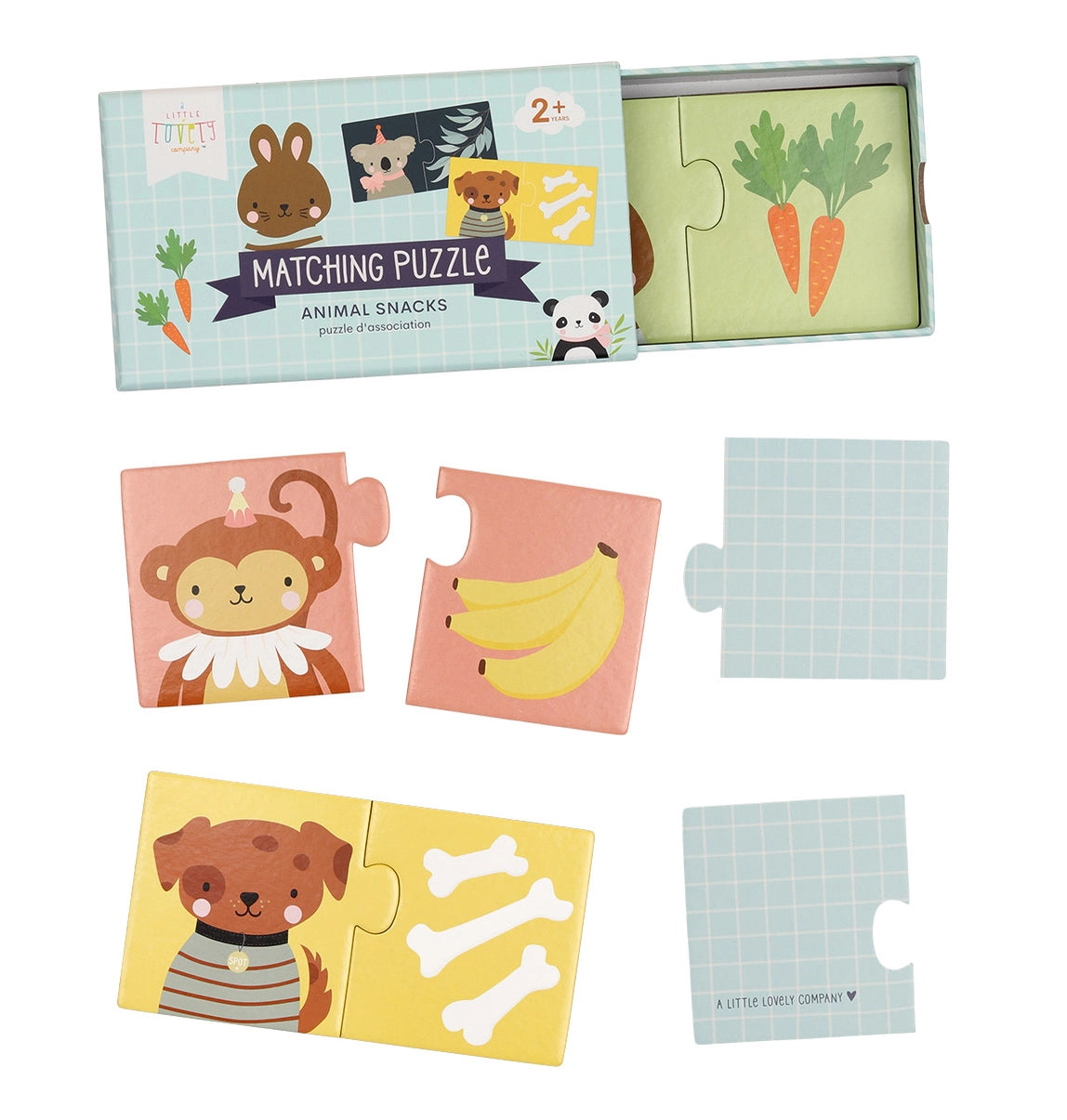 Matching Puzzle: Animal Snacks