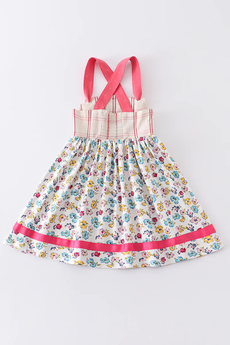Coral Floral Dress