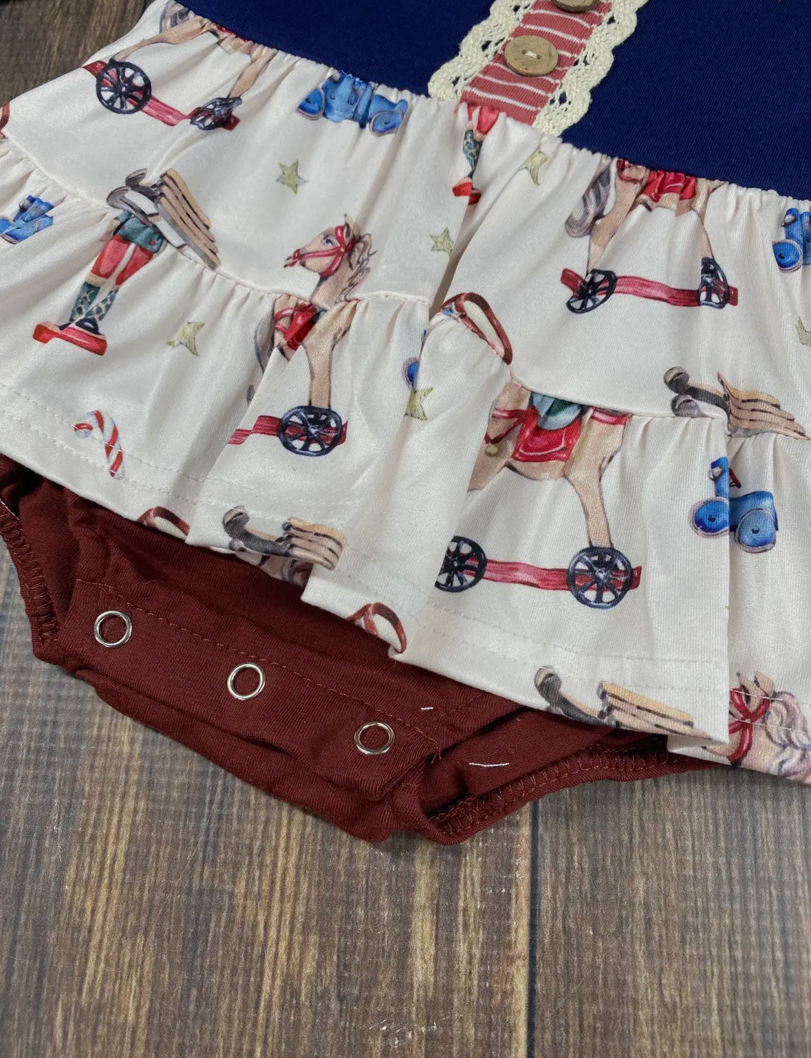 A Very Vintage Christmas Romper