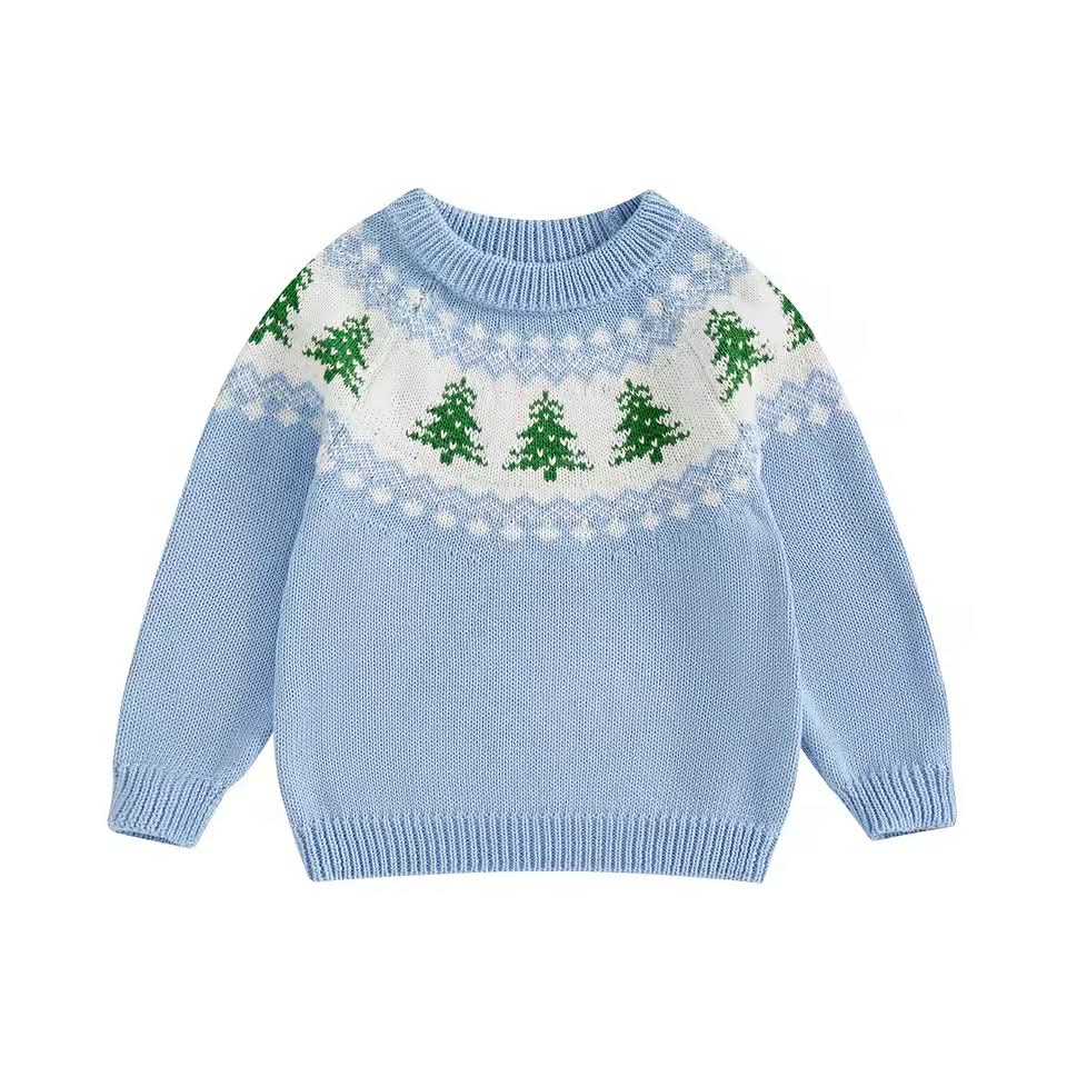 Blue Tree Sweater