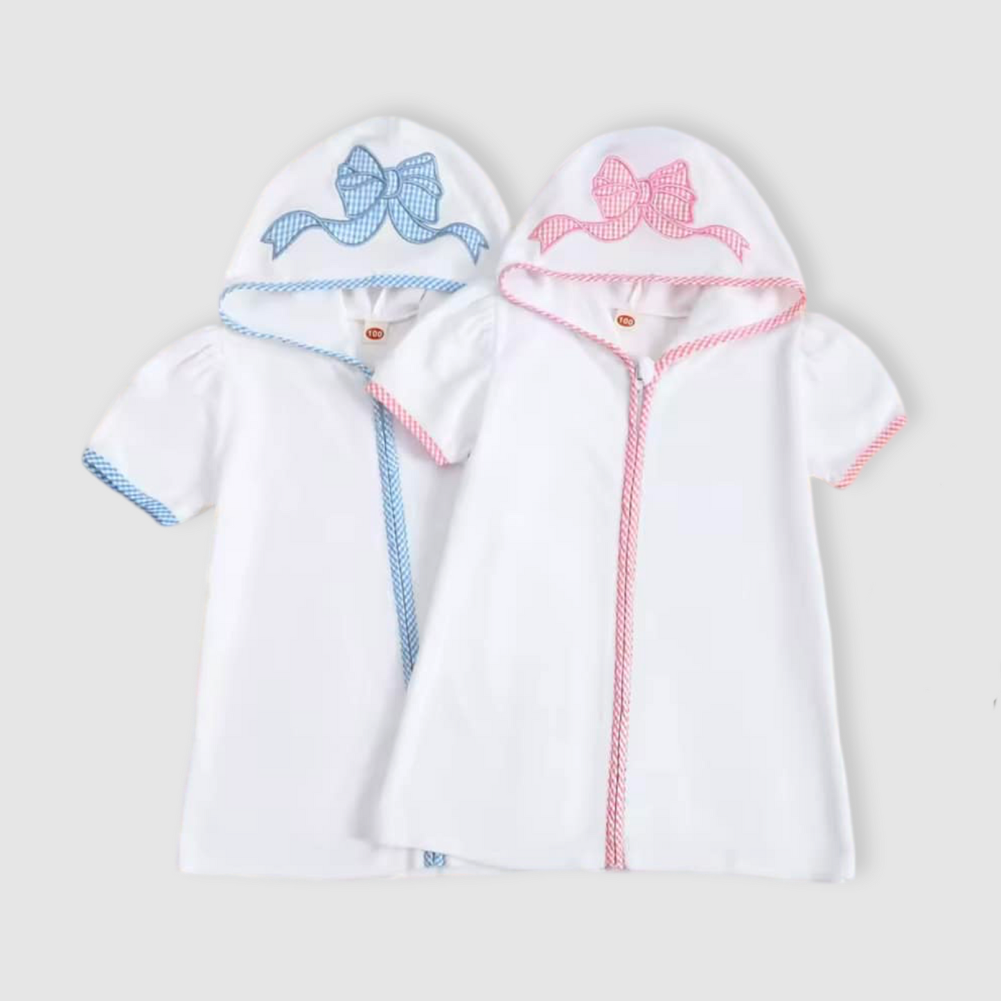 Zip Bow Hooded Towel