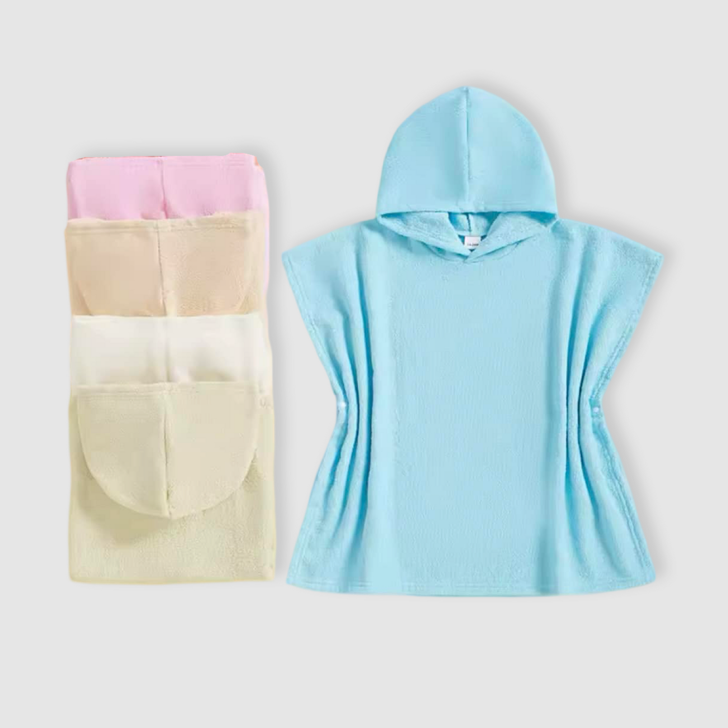 Solid Hooded Swim Towel