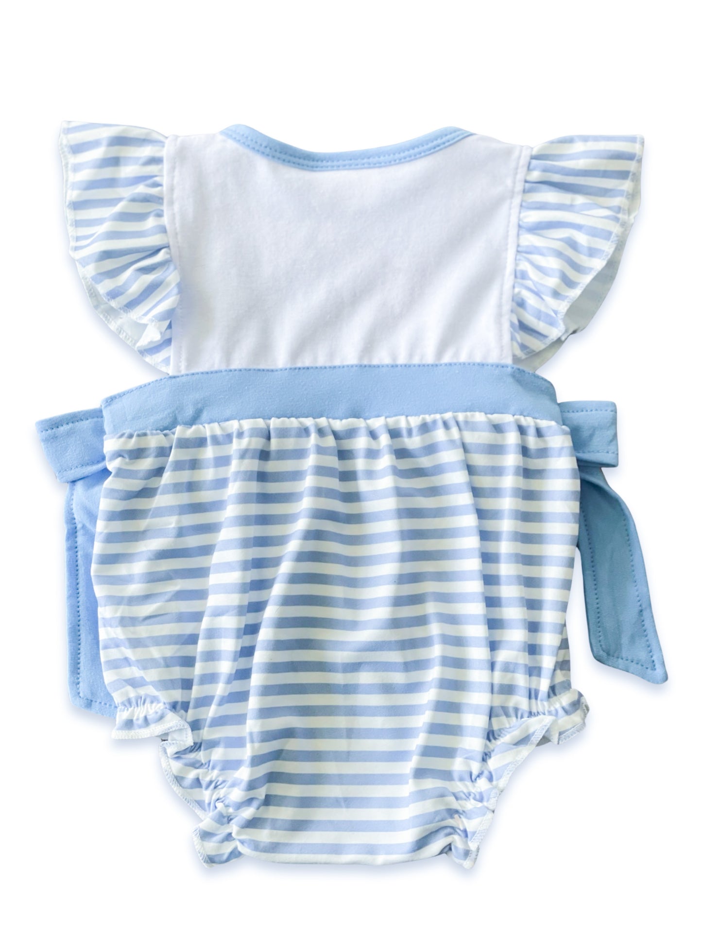 I Love Dad Embroidered Ruffle Romper