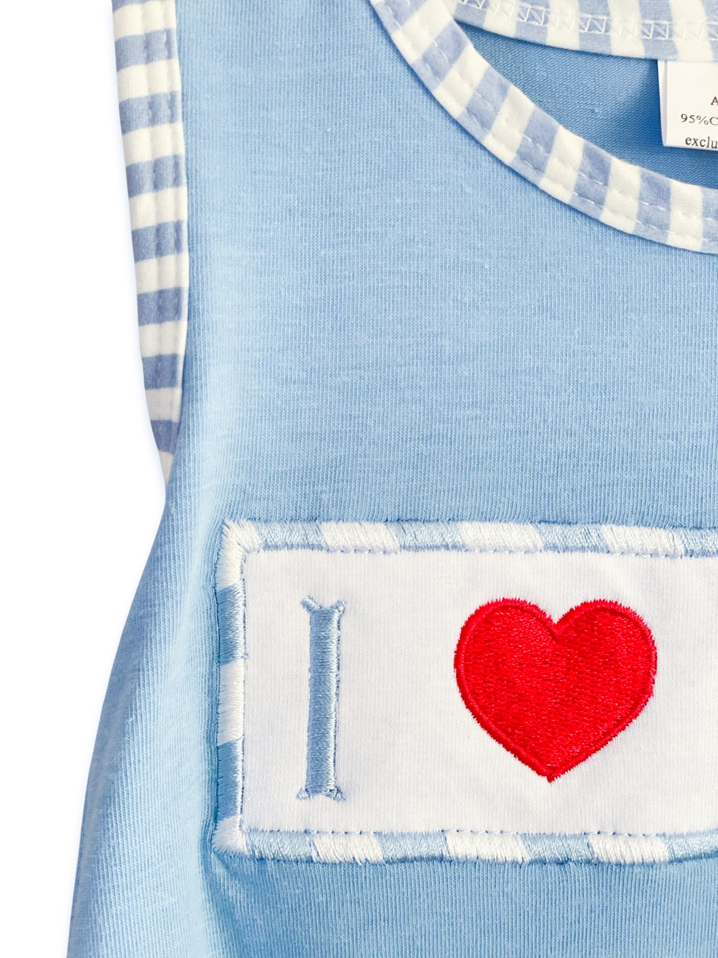 I Love Dad Embroidered Bubble