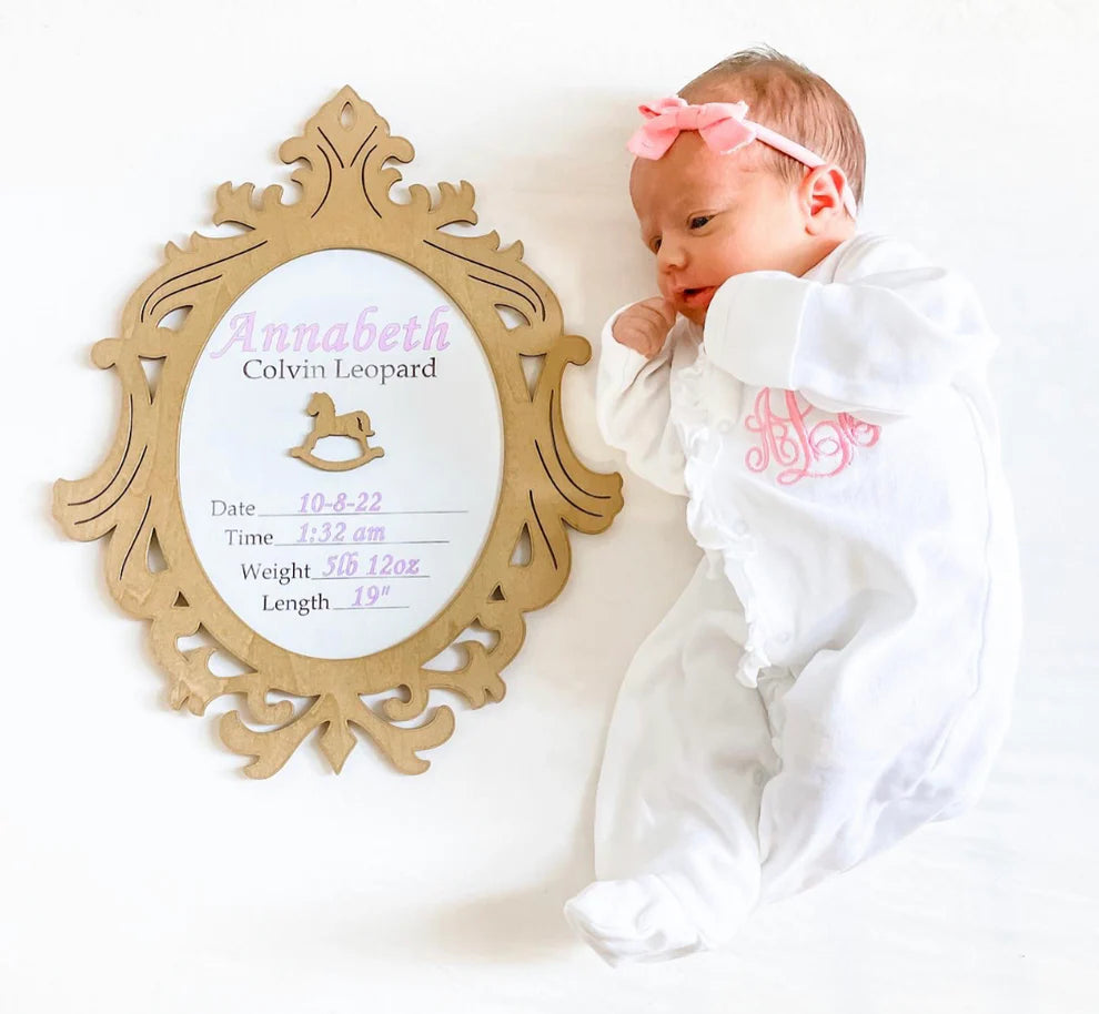 White w/ White Ruffle Footie