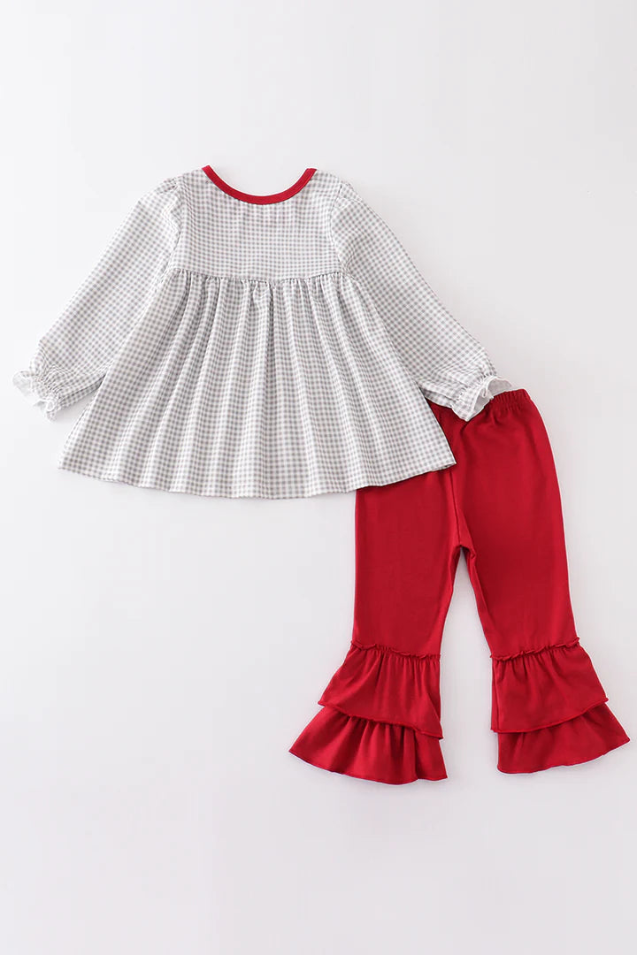 Alabama Embroidered Ruffle Set