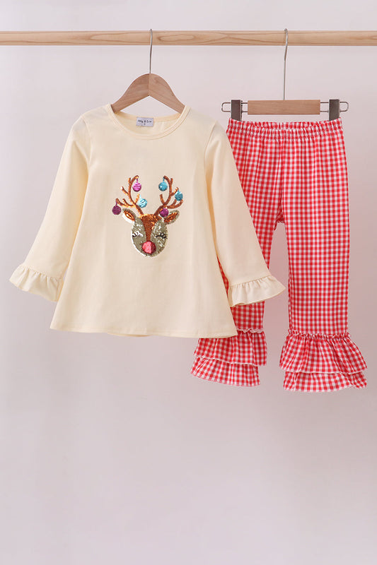Sequin Reindeer Set