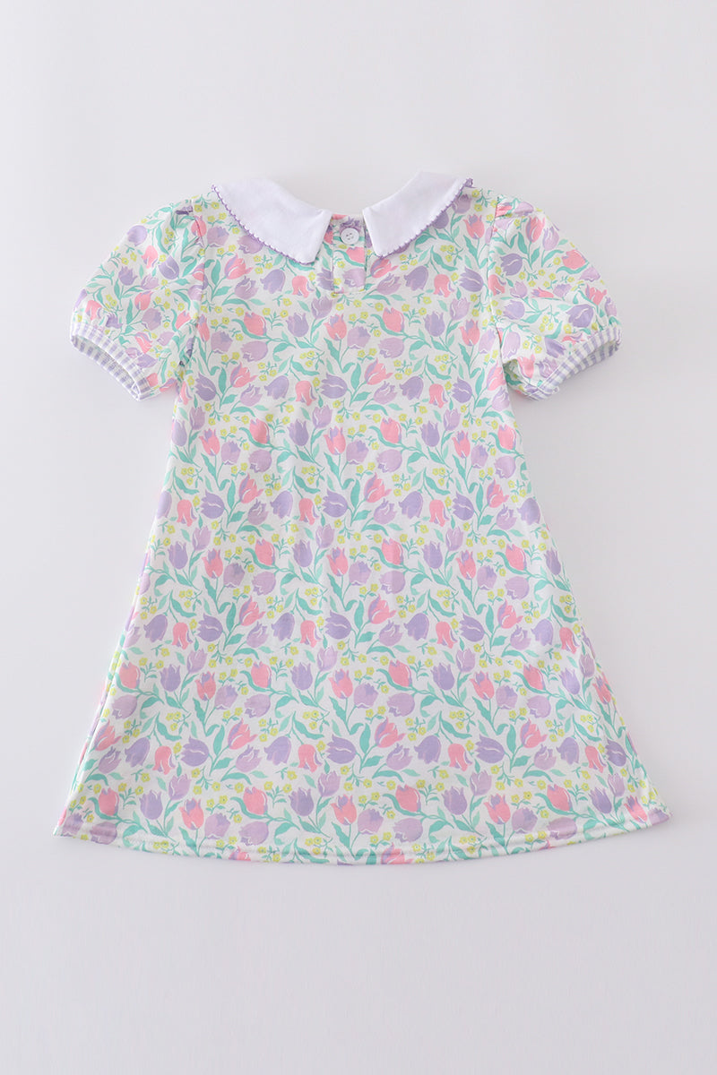Purple Tulips Dress