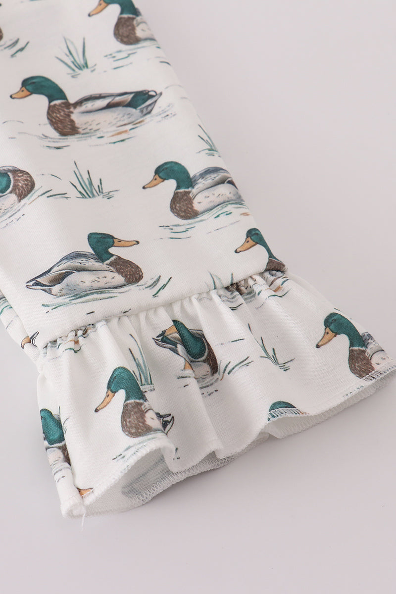 Duck Print Twirl Dress