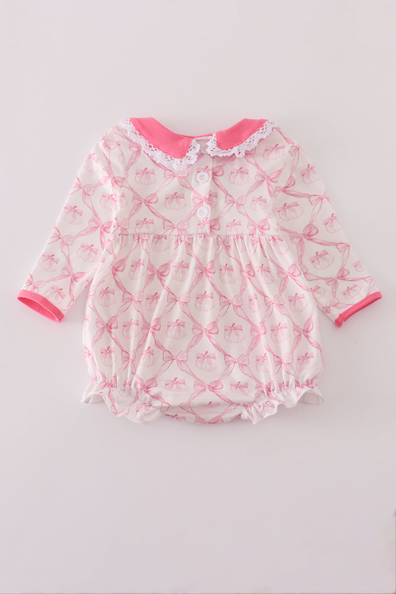 Pink Bow Pumpkin Bubble