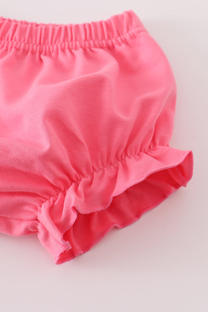 Pink Bow Pumpkin Bloomers Set