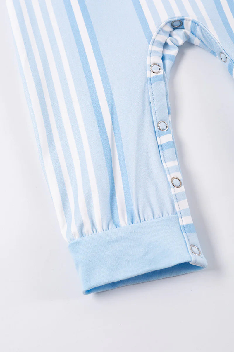 Blue Golf Smocked Romper