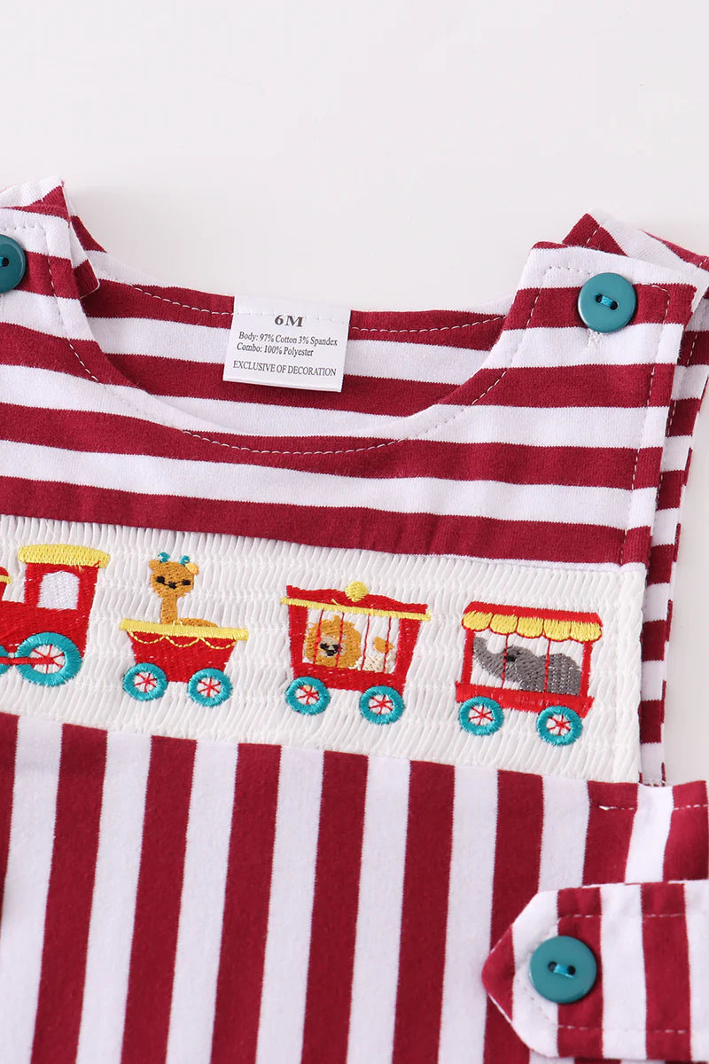 Circus Train Smocked JonJon