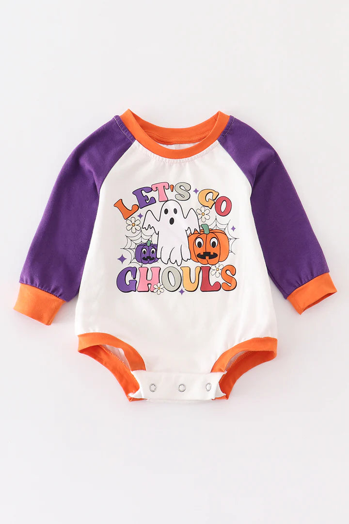 Let's Go Ghouls Colorblock Romper