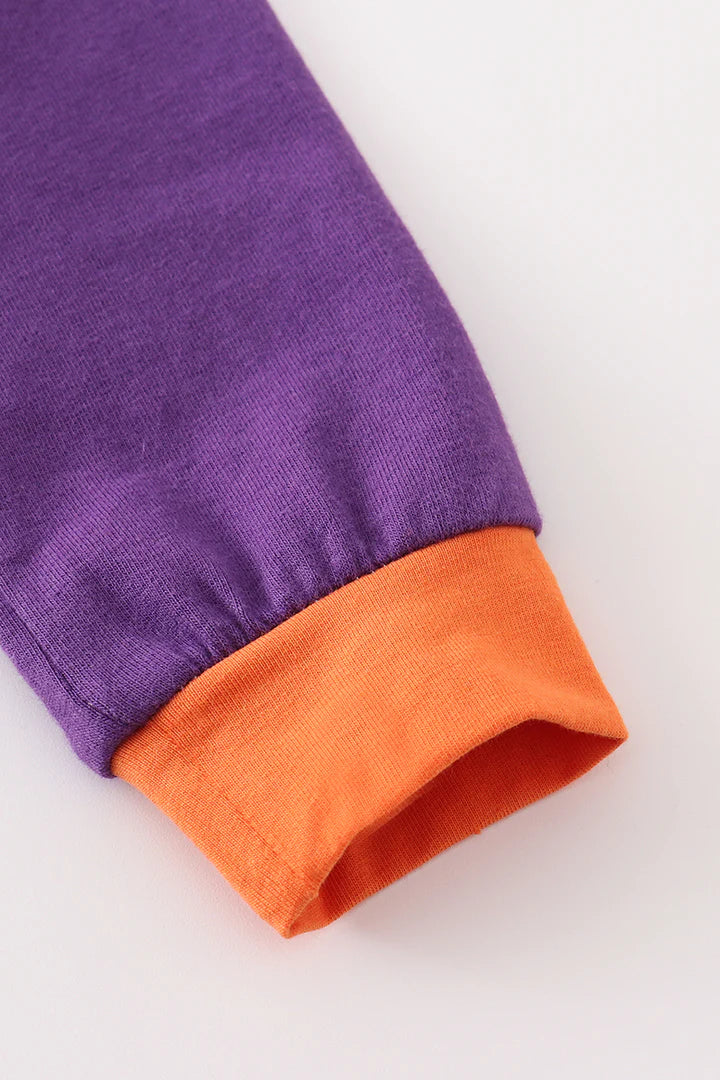 Let's Go Ghouls Colorblock Romper