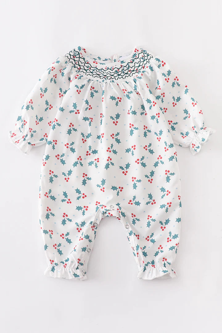 Holly Smocked Ruffle Romper