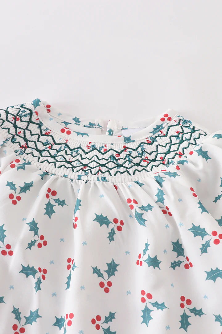 Holly Smocked Ruffle Romper