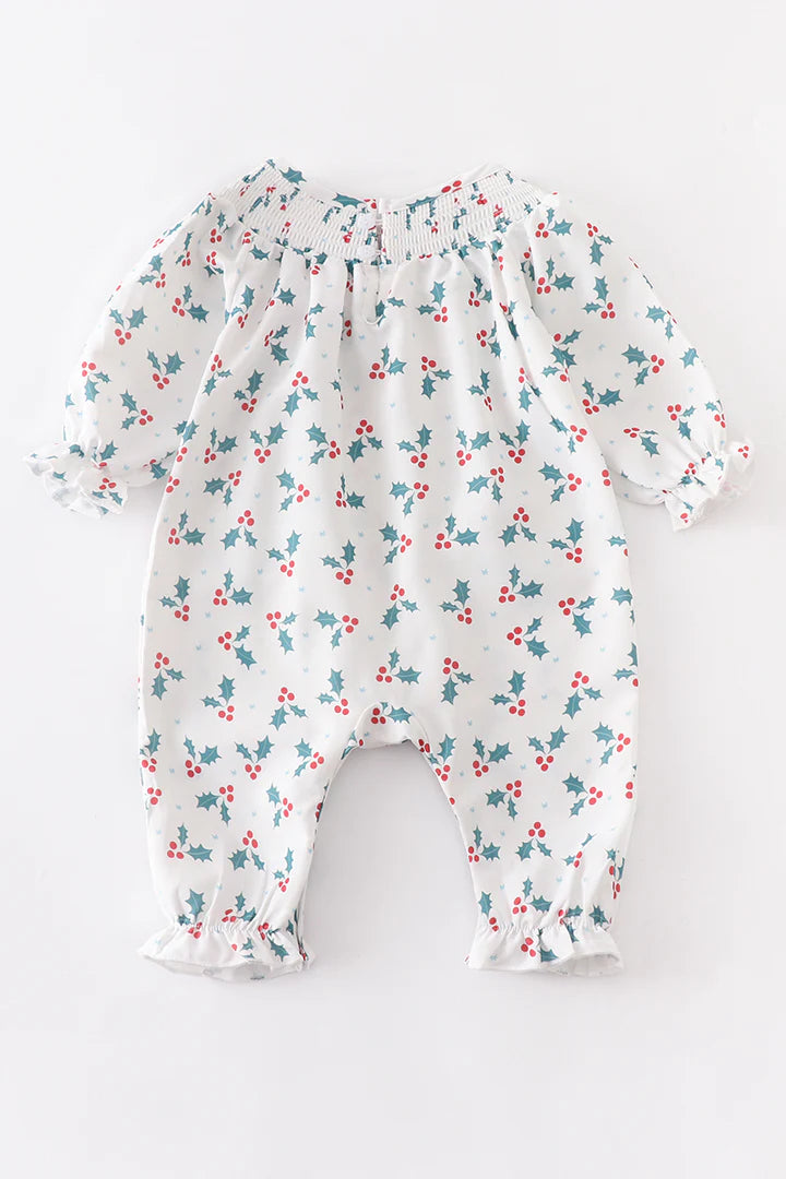 Holly Smocked Ruffle Romper