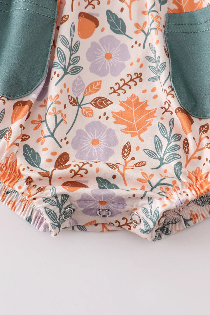 Fall Print Ruffle Bubble