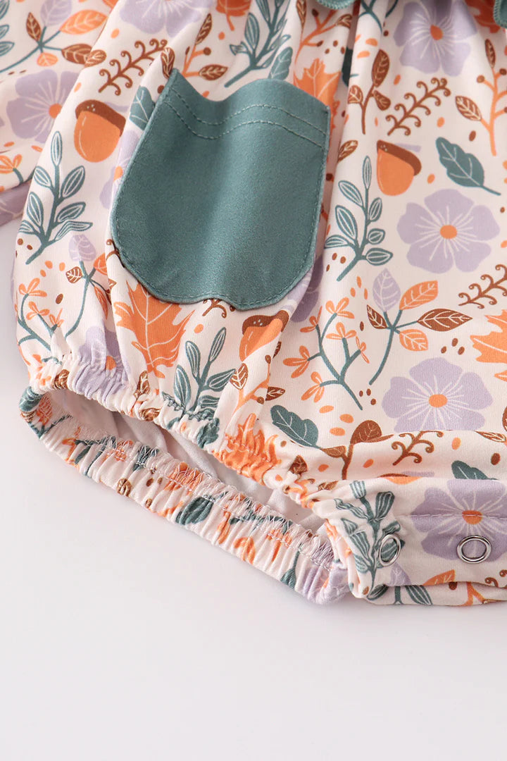 Fall Print Ruffle Bubble