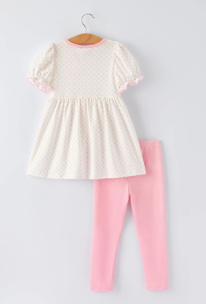 Pink Apple Dots Set