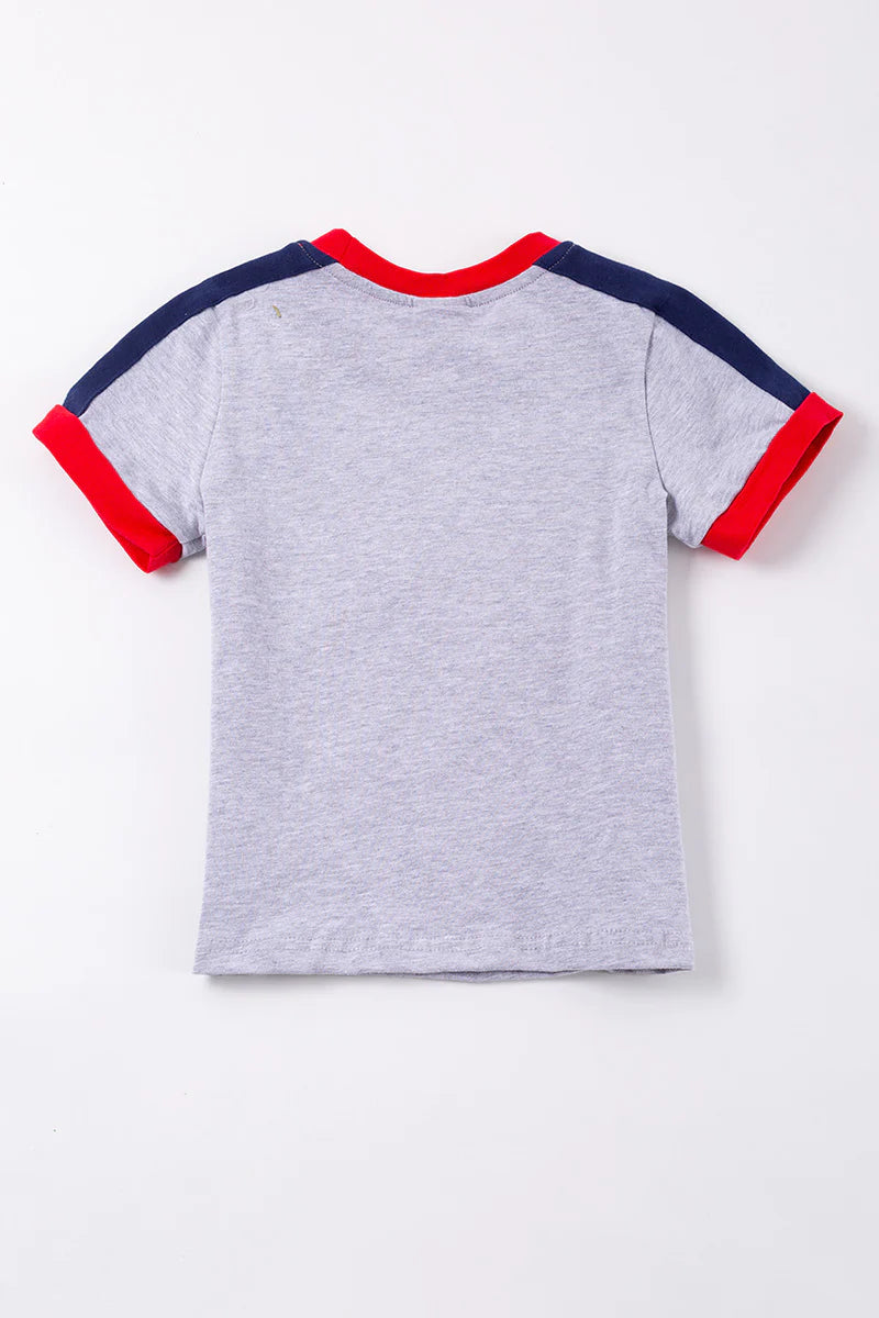 Back To School Applique Tractor Tee