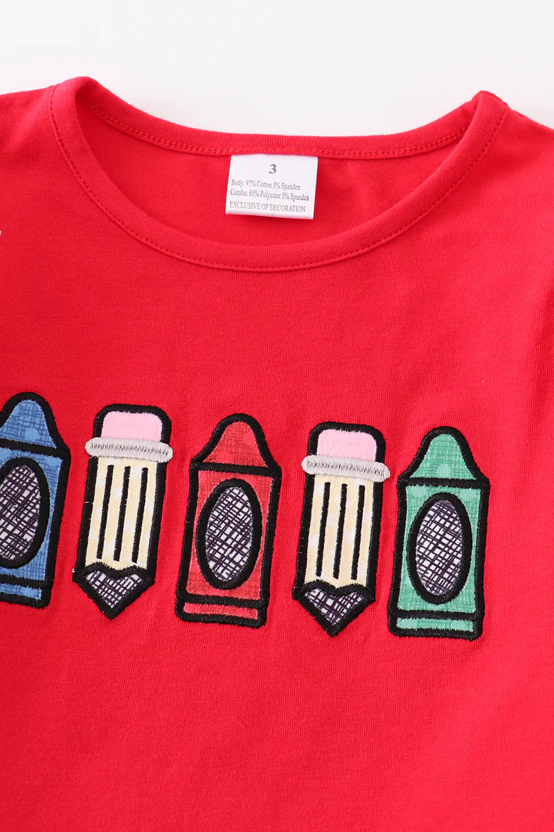 Crayon Applique Top