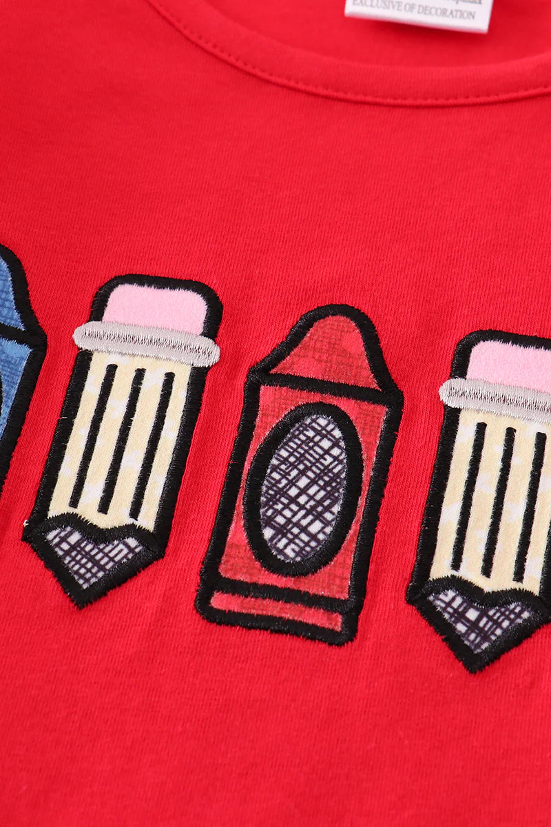 Crayon Applique Top