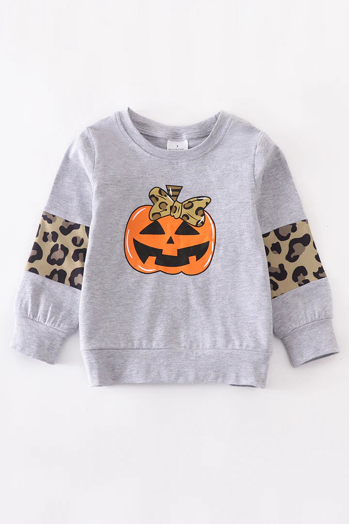 Leopard Jack-O-Lantern Top